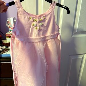 Pink Floral Embellished Dress